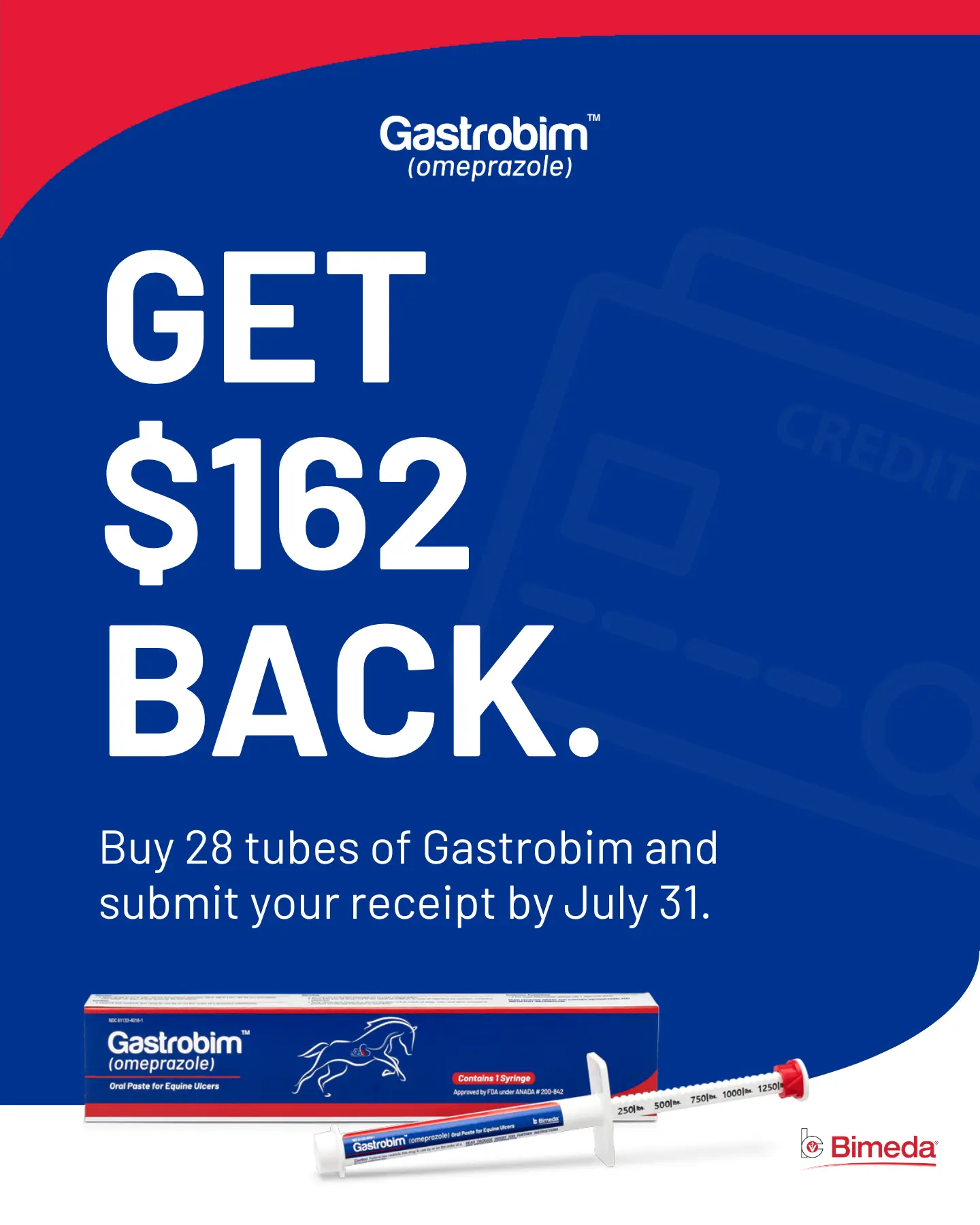 gastrobim $162 rebate when you buy 28 tubes